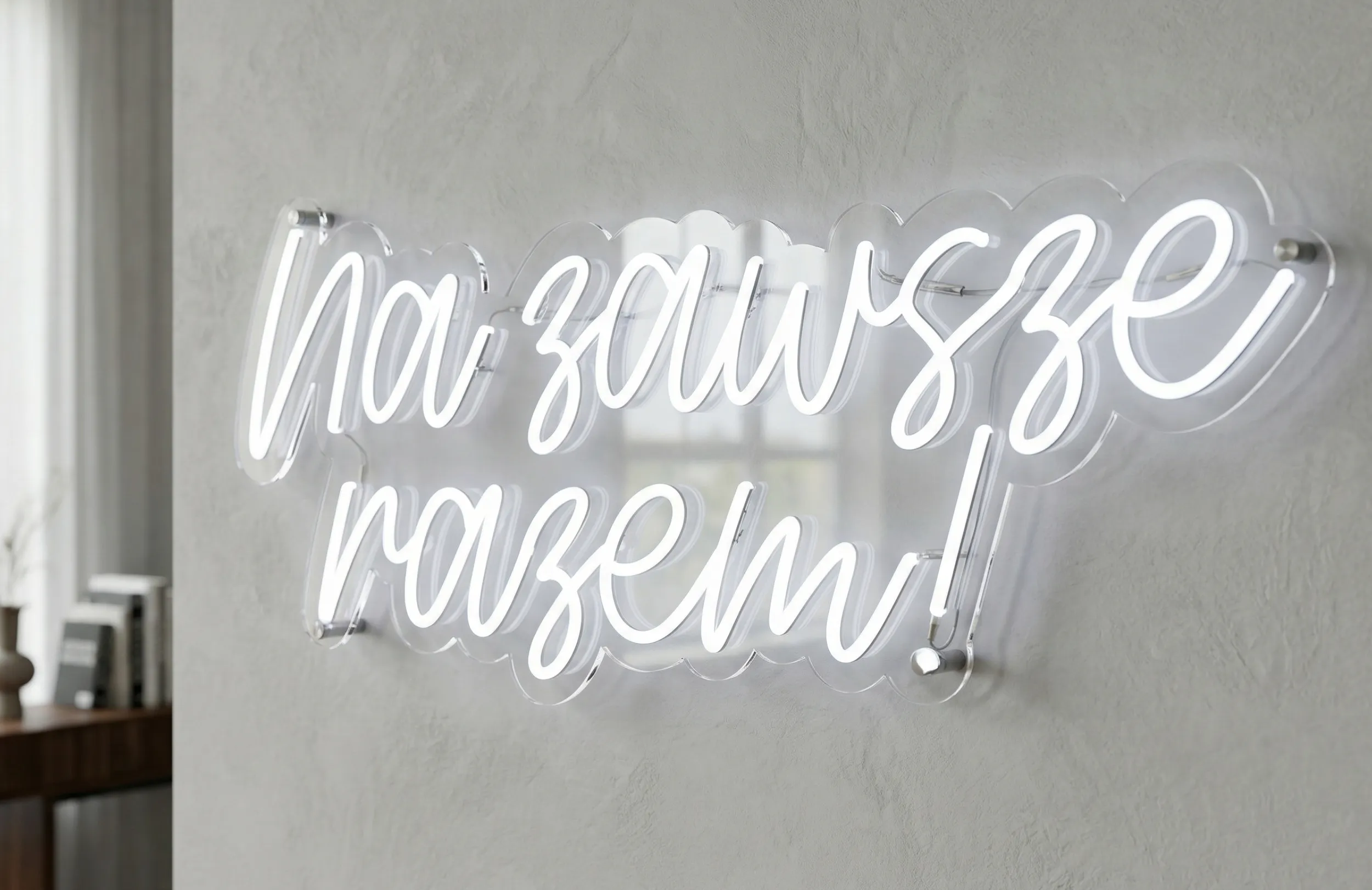 Neon LED Na zawsze razem!