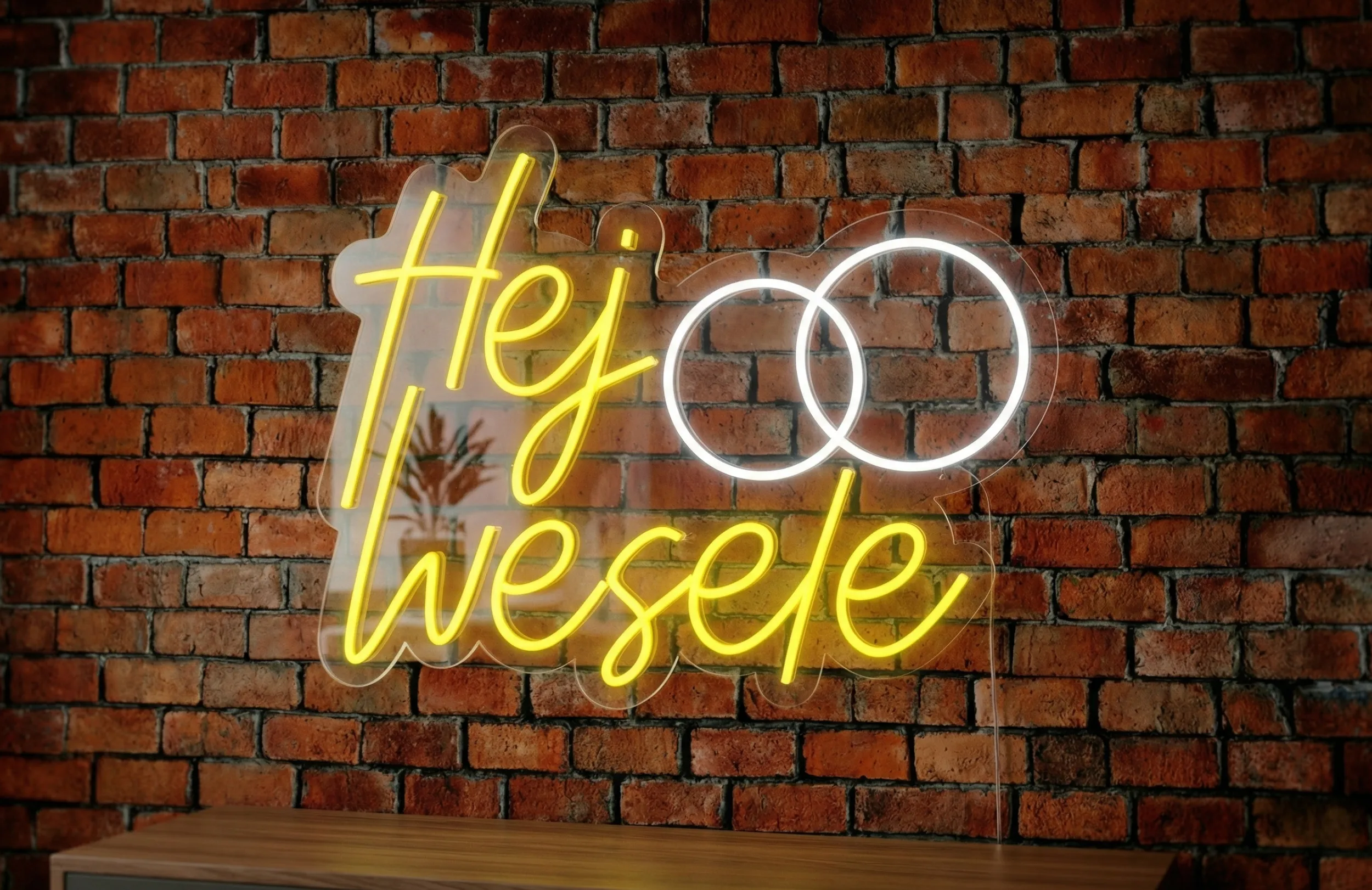 Neon LED Hej Wesele