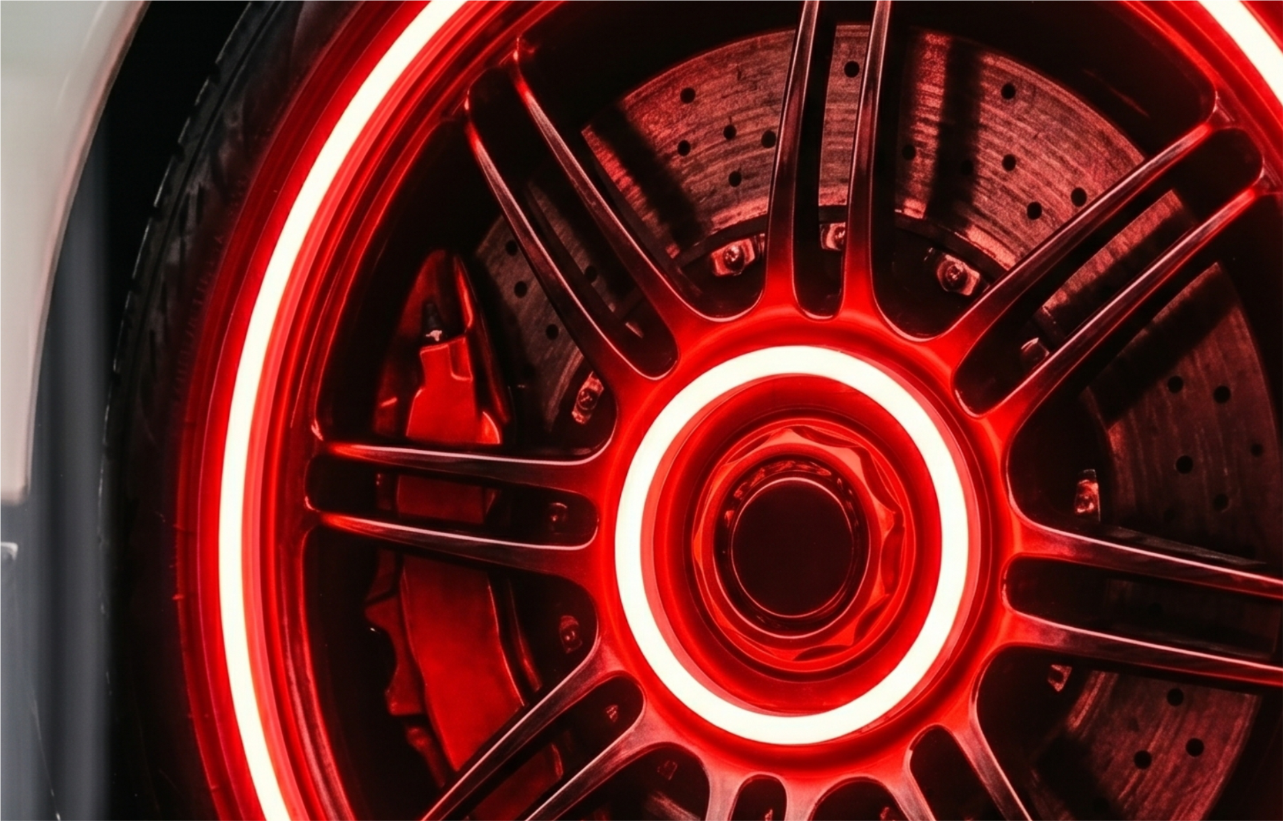 NeonArt Italian Hypercar Carbon Detail LED 87x50cm