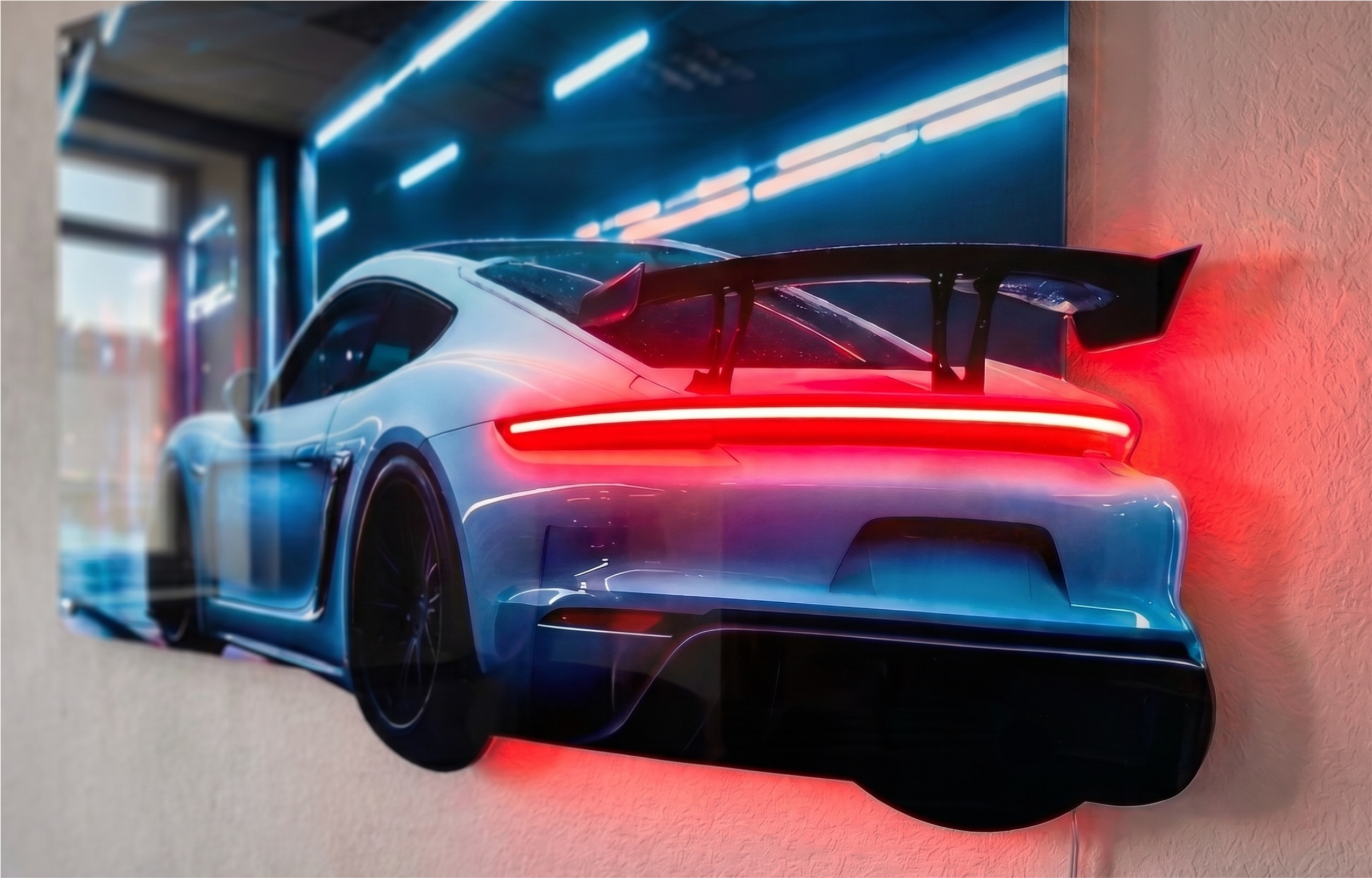 NeonArt Porshe GT3 RS LED 87x50cm