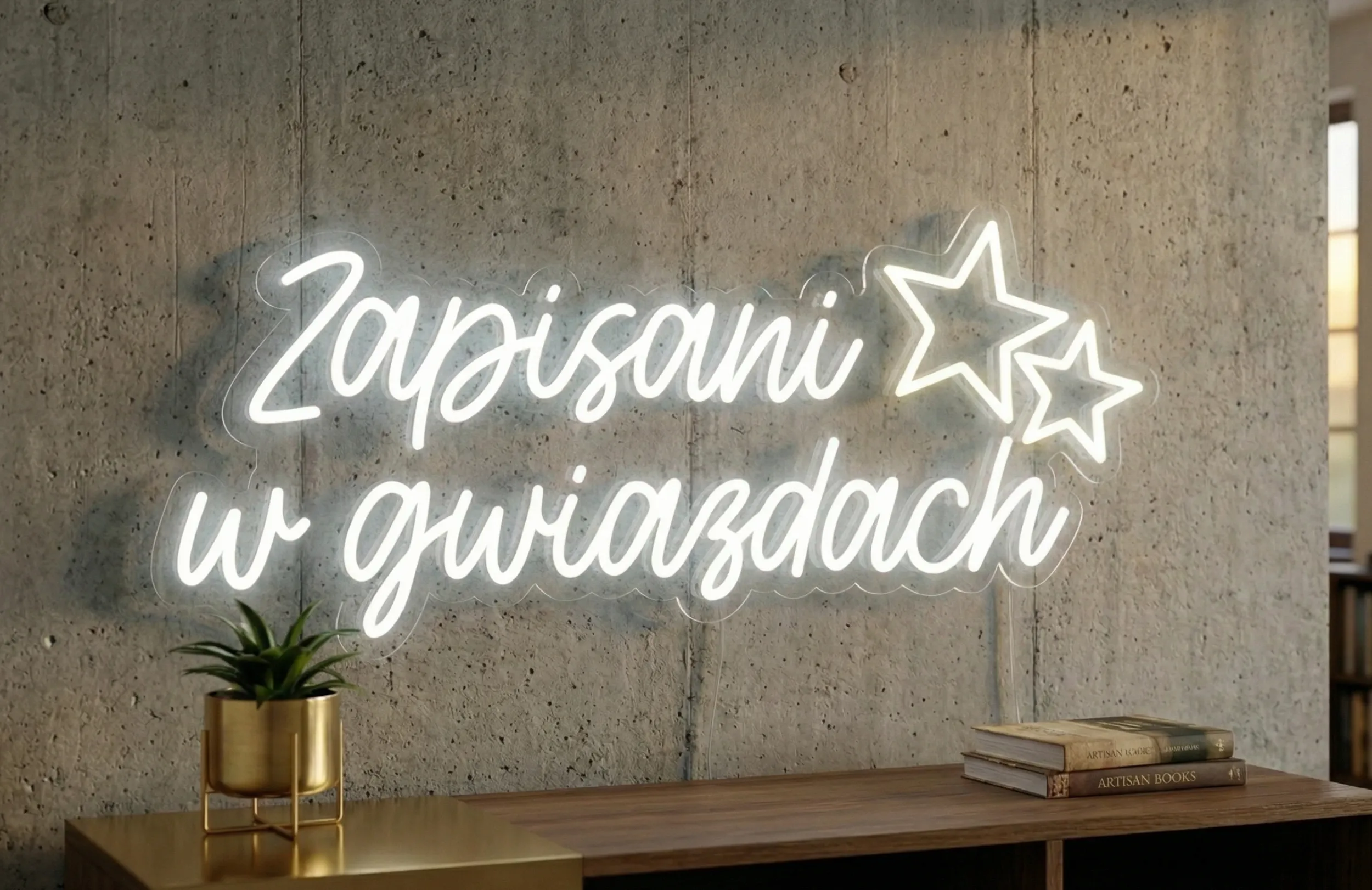 Neon LED Zapisani w gwiazdach