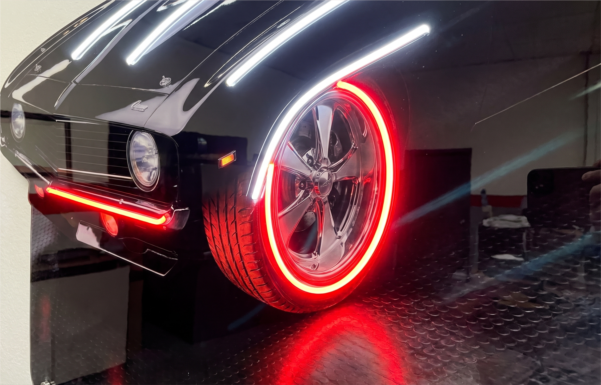 NeonArt Classic Muscle Car Cabrio LED 90x54cm