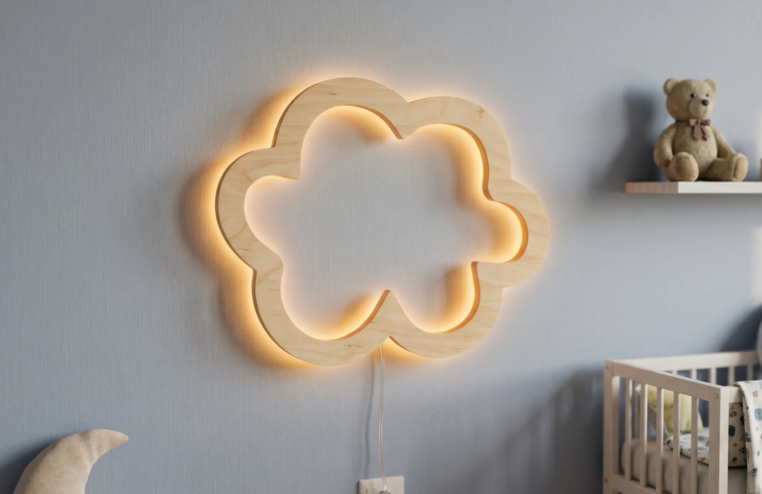 Podświetlana chmurka LED