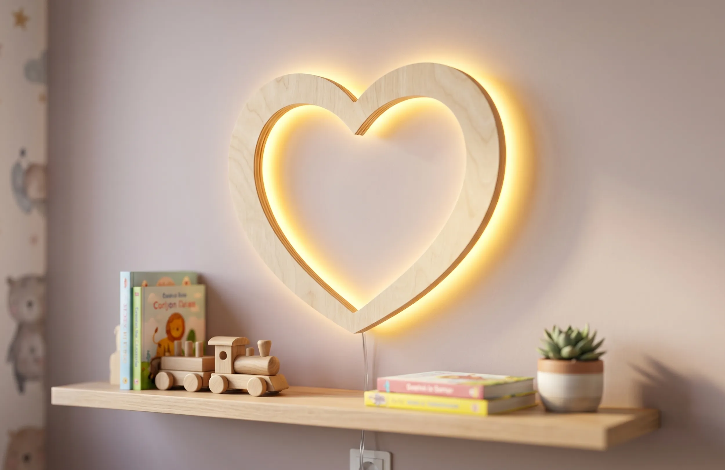 Podświetlane serce LED