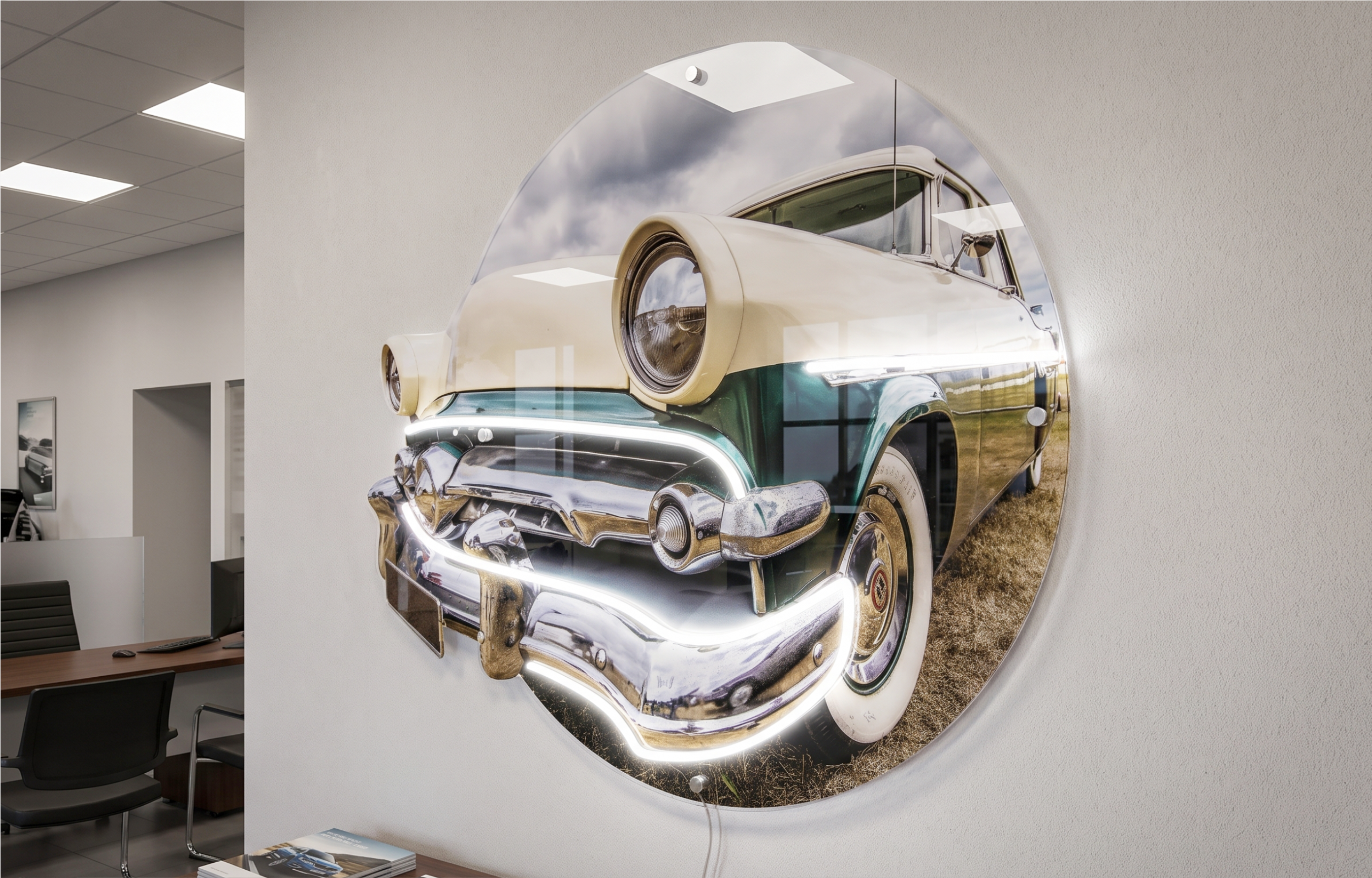 NeonArt Vintage American Classic 1955 LED 77x66cm