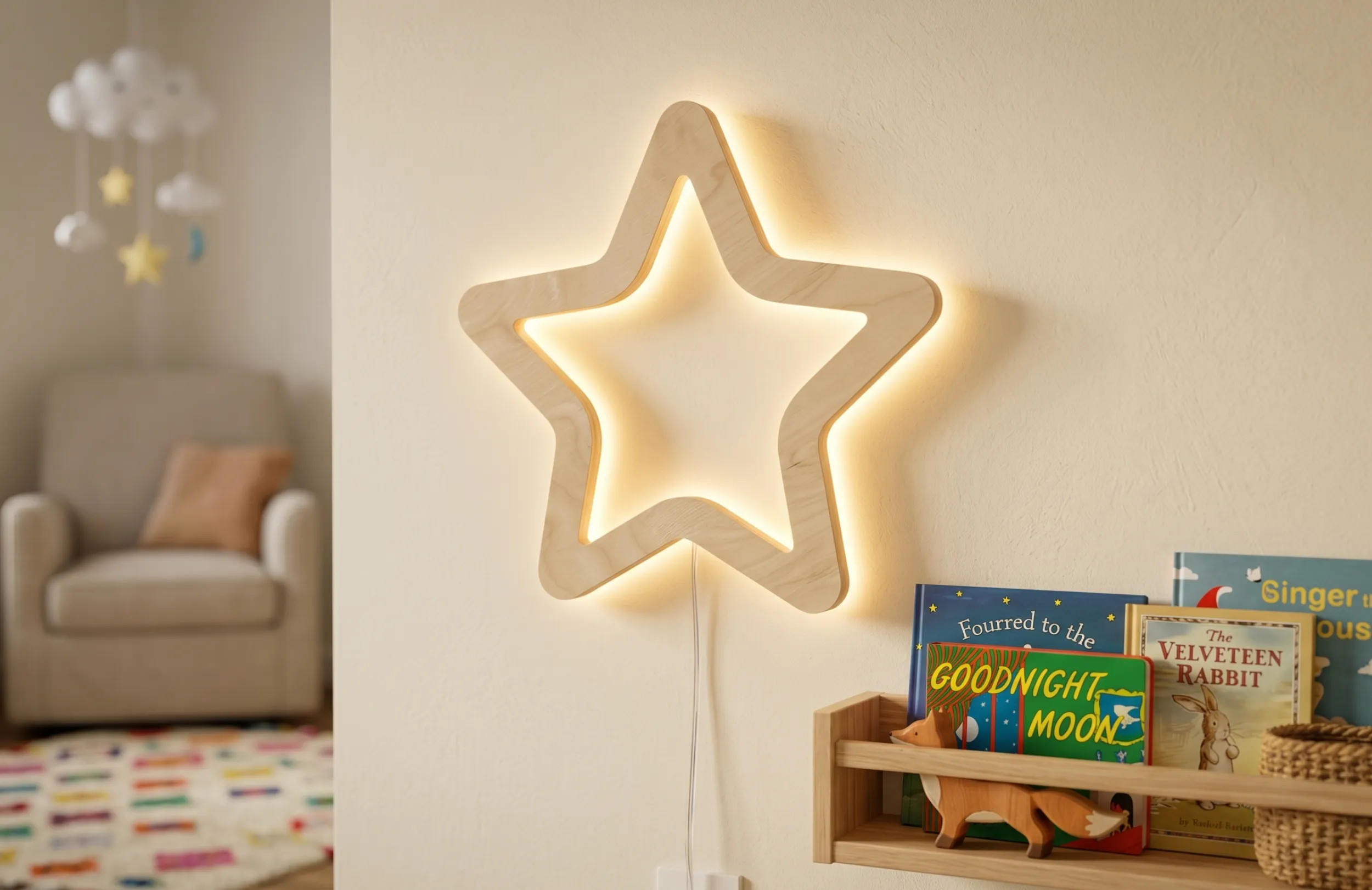 Podświetlana gwiazdka LED