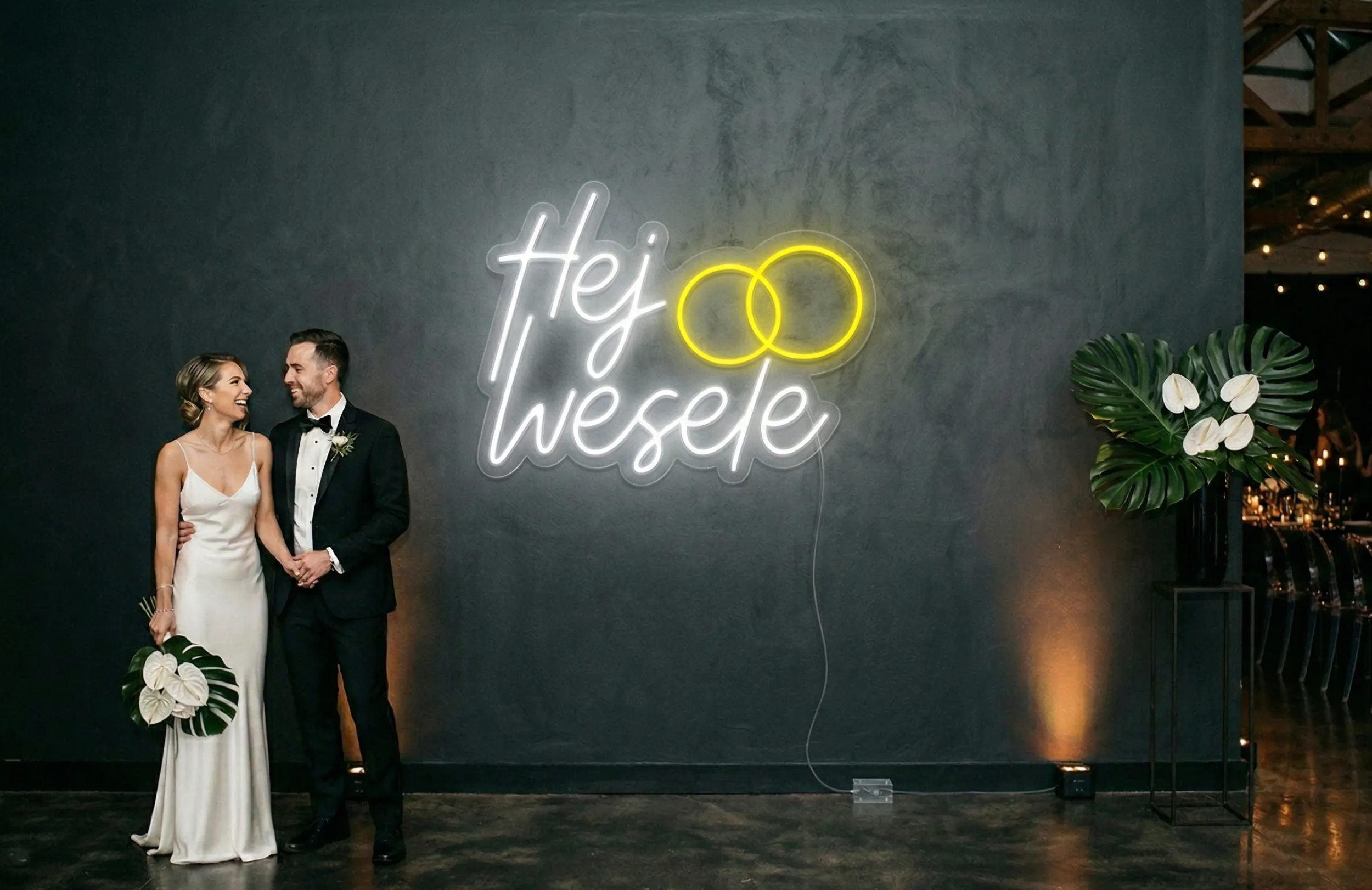 Neon LED Hej Wesele