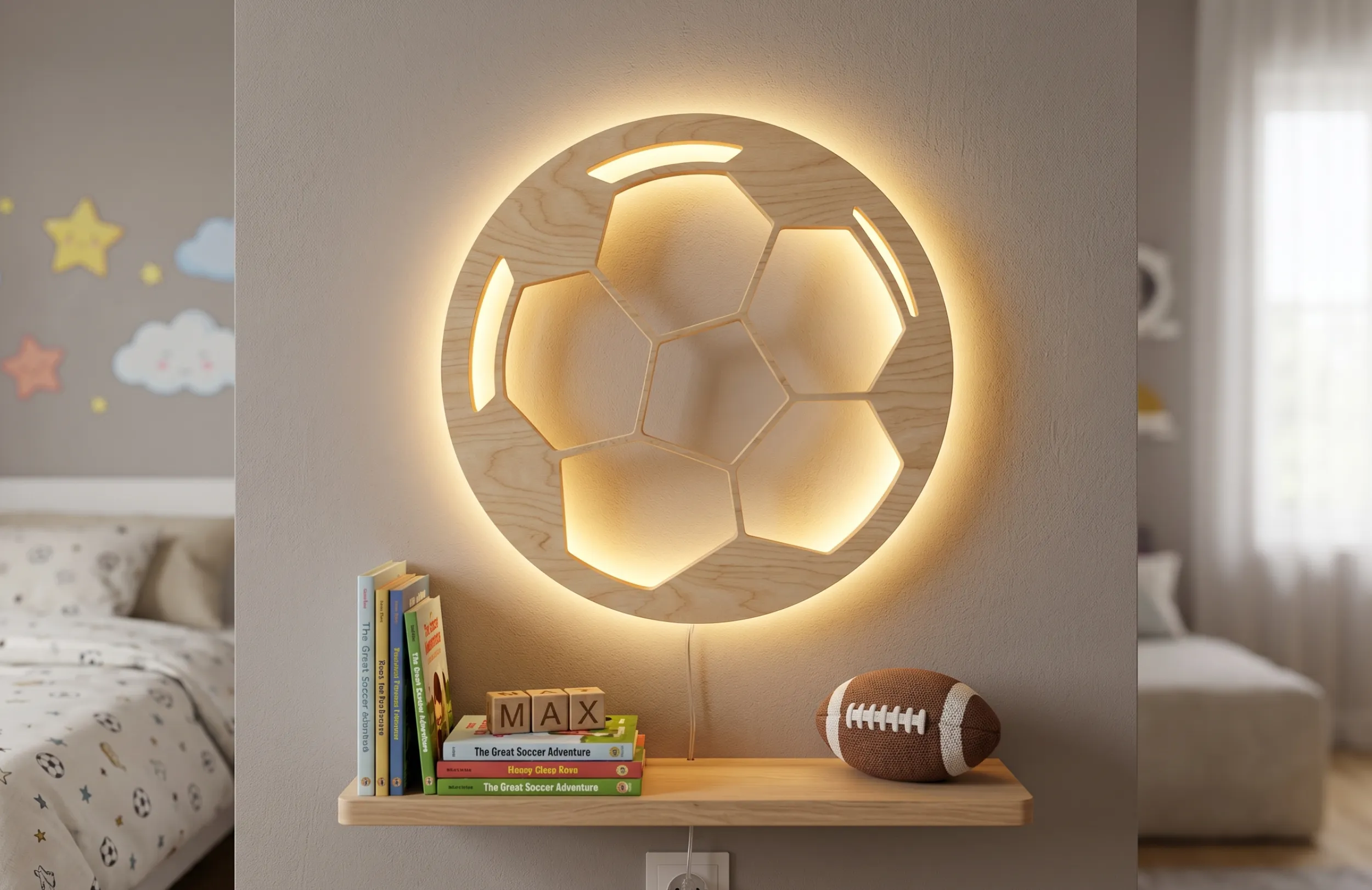 Podświetlana piłka nożna LED