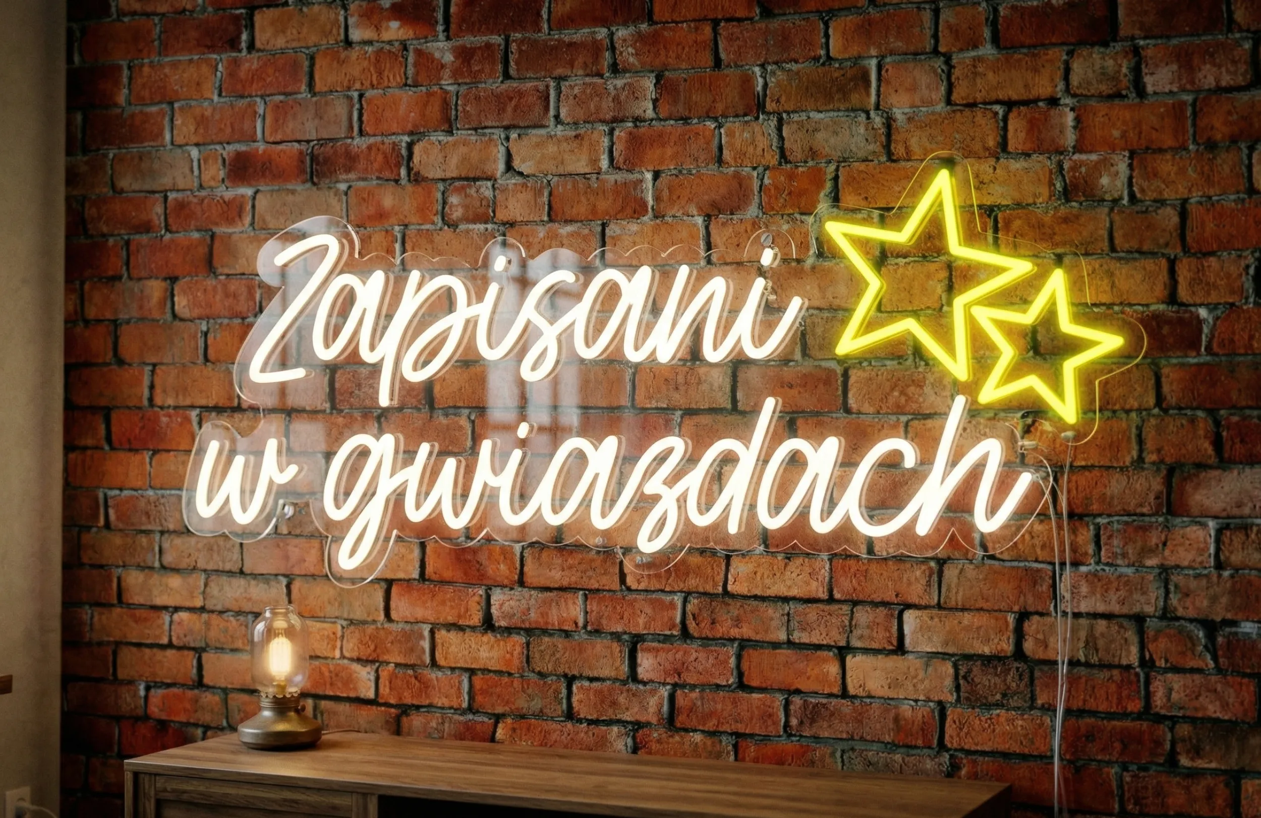 Neon LED Zapisani w gwiazdach