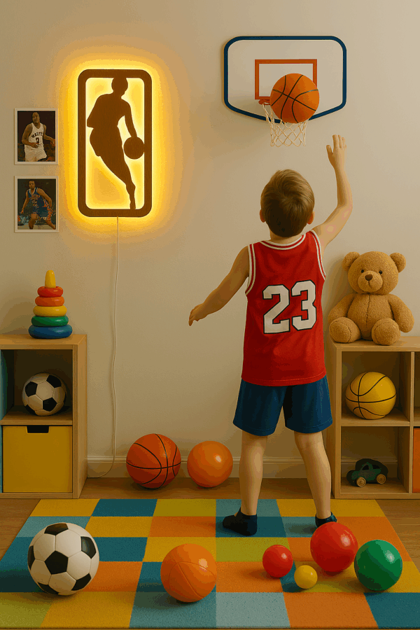 Podświetlane Logo NBA na ścianę - obrazek 4
