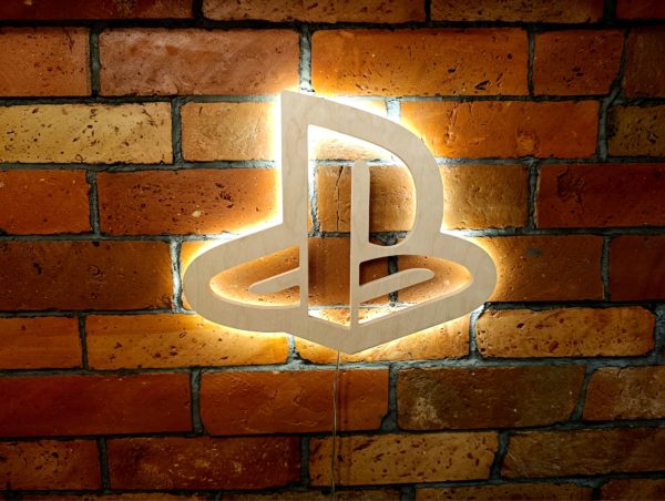 Podświetlane Logo PlayStation PS na ścianę - obrazek 2