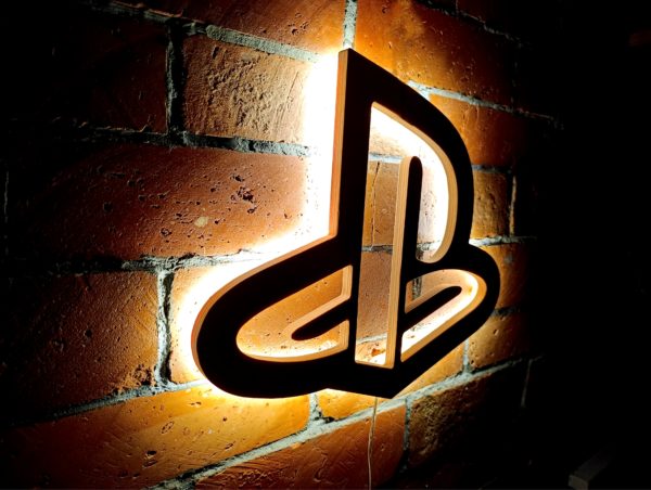 Podświetlane Logo PlayStation PS na ścianę - obrazek 3