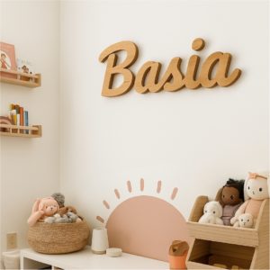 Drewniane imię dziecka